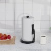 Paper Towel Holder with Spring Arm, Countertop Stand with Damping for Kitchen & Bathroom - 2 of 4