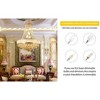 GDFStudio Gould Modern Crystal Chandelier Ceiling Light with LED Bulbs - 4 of 4