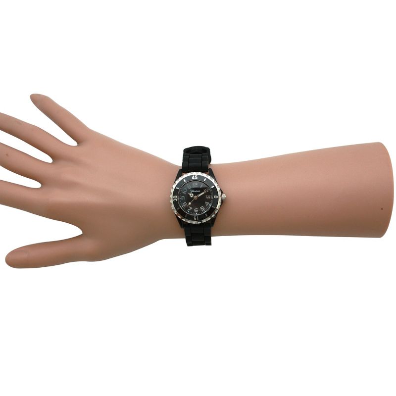 Olivia Pratt Solid Color Silicone Strap Casual Women Watch, 5 of 6