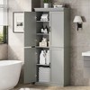 Garvee Pantry Cabinet, 70" Tall Kitchen Storage Cabinets with 4 Doors, Adjustable Shelves, Tall Cupboard for Bathroom, Dining Room - 4 of 4