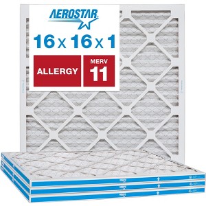 Aerostar AC Furnace Air Filter - Allergy - MERV 11 - Box of 4 - 1 of 4