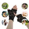 Unique Bargains Women's Flowers Lace Sunblock Fingerless Gloves Black 1 Pair - 4 of 4