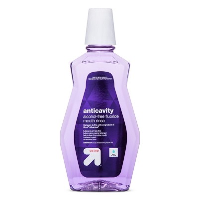 Anticavity Alcohol-Free Fluoride Mint Mouthwash - 1L - up & up™