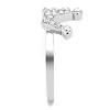 Slickblue Polished Silver Stainless Steel Women's Ring with Clear Cubic Zirconia, Size 5-10 - 4 of 4