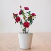2 pcs Artificial Peony Trees,Faux Peony Plant in Pot, Artificial Peony Tree with Green Leaves for Living Room, Office, Home - 2 of 4