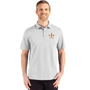 Houston Astros Cutter & Buck Advantage Refresh Epic Confidence Recycled Mens Big & Tall Tri-Blend Pique Polo - Concrete - 4X Large Tall - 1 of 1