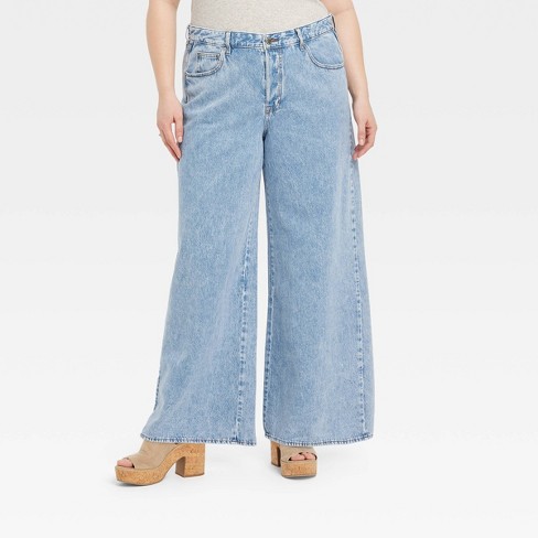 Women's Mid-rise 90's Baggy Jeans - Universal Thread™ Medium Wash 00 Long :  Target