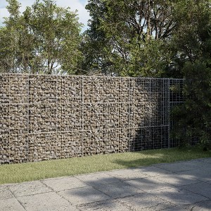 vidaXL Gabion Basket Silver Galvanized Iron Large Heavy Weight Endurance - 1 of 4