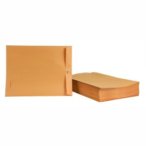 School Smart Kraft Envelope with Clasp, 12 x 15-1/2 Inches, Pack of 100 - 1 of 4