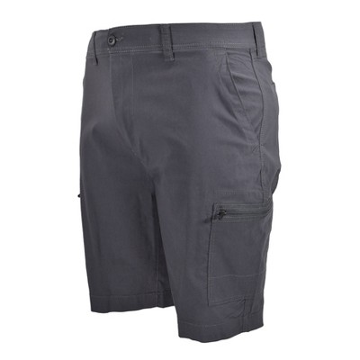 Wearfirst Men's Switchback Stretch Cotton-nylon Zippered Cargo Short