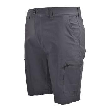 Wearfirst Men's Switchback Stretch Cotton-Nylon Zippered Cargo Short