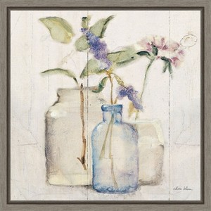 Amanti Art Blossoms on Birch I by Cheri Blum Canvas Wall Art Print Framed 16-in. x 16-in. - 1 of 4