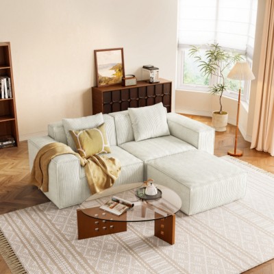 Modular Convertible Sofa Bed, Oversized Sofa Set, Free Configuration Sectional Couch for Living Room or Guest Space-Maison Boucle