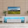 NicBex Modern TV Stand with LED Lights for TVs up to 75 Inches,TV Media Console Table with 2 Drawers and Open Shelves - image 2 of 4