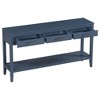 PAGED Minimalist Console Table with Drawer & Shelf, Pine Wood Entryway Sofa Side Table, Entryway Table for Hallway, Foyer, Corridor - 3 of 4