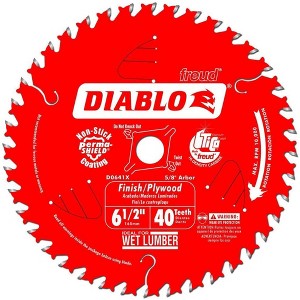 Diablo D0641X 6-1/2" x 40 Tooth Finish Trim Saw Blade - 1 of 3