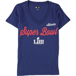 G-III Sports Womens Super Bowl LIII Atlanta Graphic T-Shirt, Blue, Medium - 1 of 2