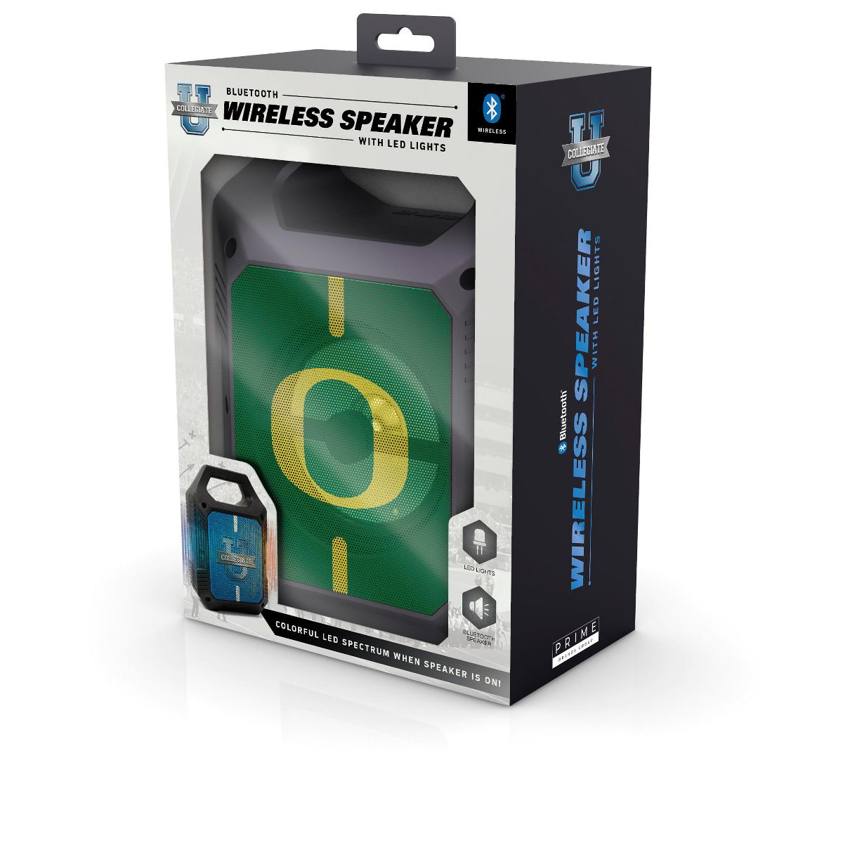 SOAR Collegiate ShockBox XL LED Wireless Bluetooth Speaker- Oregon Ducks - thumbnail 2