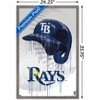Trends International MLB Tampa Bay Rays - Drip Helmet 22 Framed Wall Poster Prints - 3 of 4