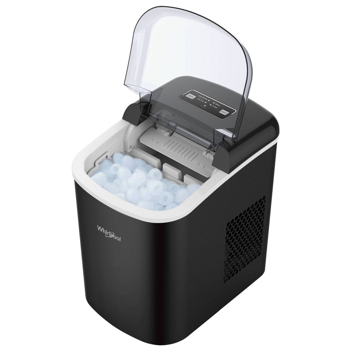 Whirlpool Countertop Ice Maker WHCI26VBA3A: 26 lb Daily Production, Bullet Ice, Black, 1.5 lb Storage, 2 Ice Sizes - thumbnail 3