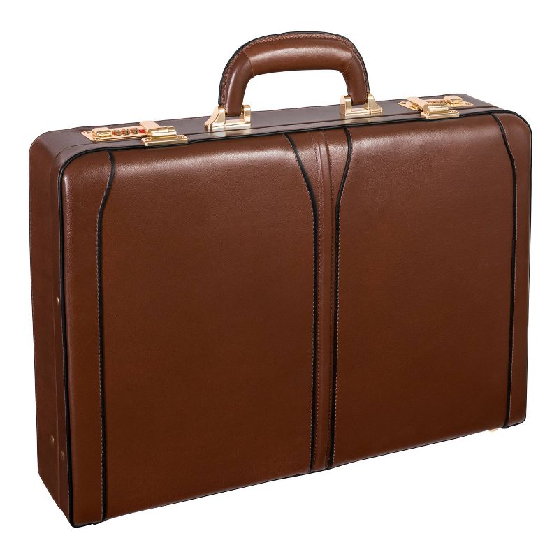 McKlein Lawson Leather Attache Briefcase, 3 of 9