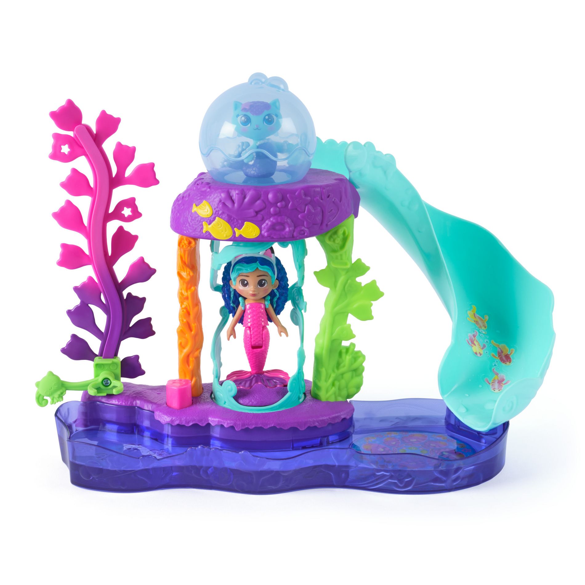 Gabby's Dollhouse: The Movie, MerCat's Colorful Kitty Aquarium Playset with Figures & Accessories