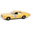 1975 Plymouth Fury Taxi "Crescent Cab Co." Yellow "Poltergeist" (1982) Movie "Hollywood" 1/24 Die Cast Model Car by Greenlight - 2 of 3