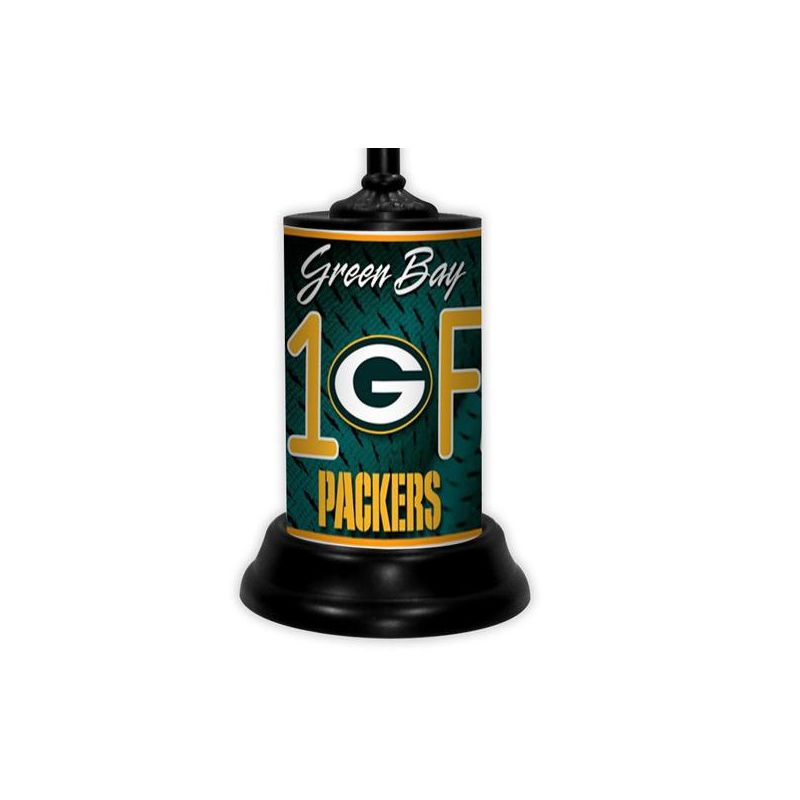 NFL 18-inch Desk/Table Lamp with Shade, #1 Fan with Team Logo, Green Bay Packers, 2 of 4