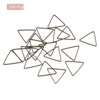 Unique Bargains Triangle Hollow Open Bezel Linking Ring for Jewelry Making 100 Pcs - 3 of 4