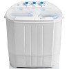 Deco Gear Compact Twin Tub Washing Machine, Agitation Wash and Spin Dry, Portable Design - 2 of 4