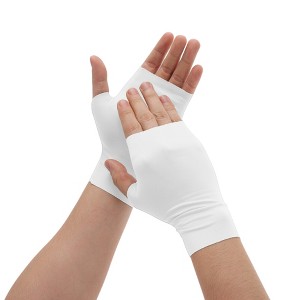 Unique Bargains Durable Sunprotection Manicure Gloves 1 Pair - 1 of 4