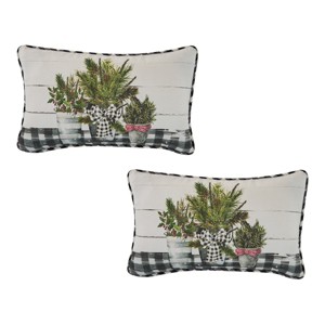 Park Designs Winter Pines Printed Pillow Cover Set of 2 - 1 of 4