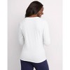 Hanes Women's Long Sleeve Cotton V-Neck T-Shirt - 3 of 4