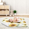 Sweet Jojo Designs Girl Baby Security Blanket Sunflower Yellow Green and White - 2 of 4