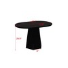 Famapy Modern Black Oval Coffee Table - 3 of 4