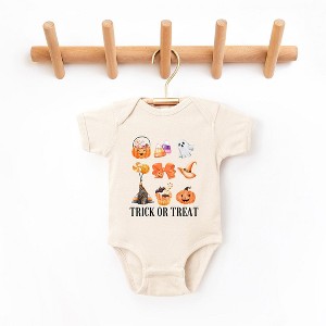 The Juniper Shop Trick Or Treat Chart Baby Bodysuit - 1 of 2