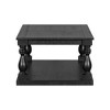 NicBex Vintage 2-Tier Storage Coffee Table with Vase Column Legs & Luxurious Pine Veneer,Farmhouse Tea table Center Table for Living Room,Study - 3 of 4