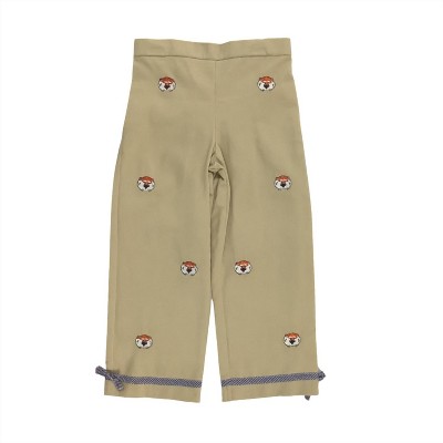 Girl Auburn University Collegiate Hand Embroidered Pants - Vive La Fete