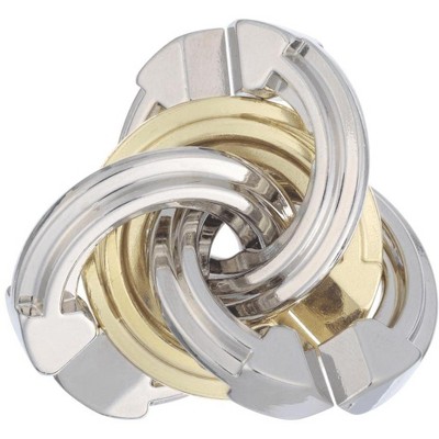 University Games Hanayama Level 5 Cast Metal Brain Teaser Puzzle | Cyclone