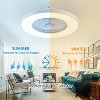 HUMHOLD 24 Inch Smart Modern Ceiling Fan with Lights and Remote/APP Control - 4 of 4