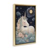 Stupell Industries Unicorn Surrounded By Clouds Floating Frame Canvas Art - 2 of 4