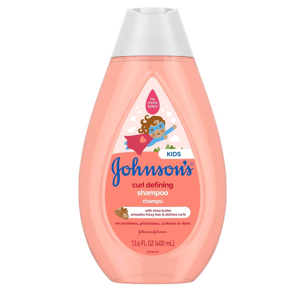 Photos - Hair Product Johnsons Johnson's Kids Curl-Defining Shampoo, Shea Butter, for Toddler's Hair - 13 