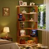 Gulches 6-Tier Corner Bookshelf, 64.96" Unit with Anti-Drop Panel for Entryway - 3 of 4