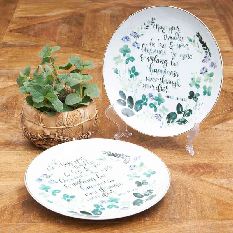 C&F Home Irish Proverb St. Patrick's Day Ceramic Plate, 4 of 5