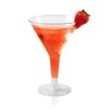 Smarty Had A Party 6 oz. Clear Plastic Martini Glasses - 192 pcs - 3 of 4