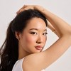 EVRY JEWELS WATERPROOF Gold or Silver Plated Stainless Steel Crystal Dot Hoop Earrings - 2 of 4