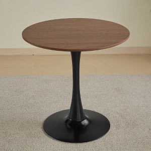 CENGHU Round Dining Table, Modern Kitchen Table 31.5" Tulip Design, Medieval Casual Table Seating 4 People for Dining Room, Kitchen, Living Room - 1 of 4