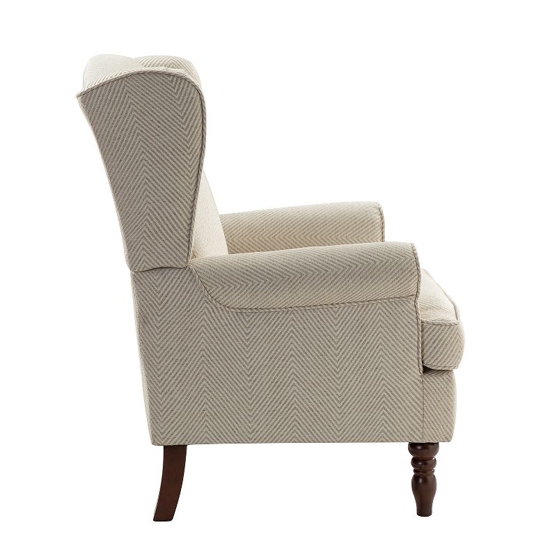 Umberto Traditional Accent Armchair with Turned Legs | ARTFUL LIVING DESIGN, 3 of 10