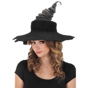HalloweenCostumes.com  Women Women's Midnight Fog Heartfelted Witch Hat, Black - 1 of 3