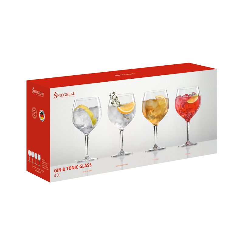 Spiegelau Special Gin and Tonic Glasses Set of 4 - Crystal, Modern Cocktail Glassware, Dishwasher Safe, Cocktail Glass Gift Set - 21 oz, Clear, 6 of 7